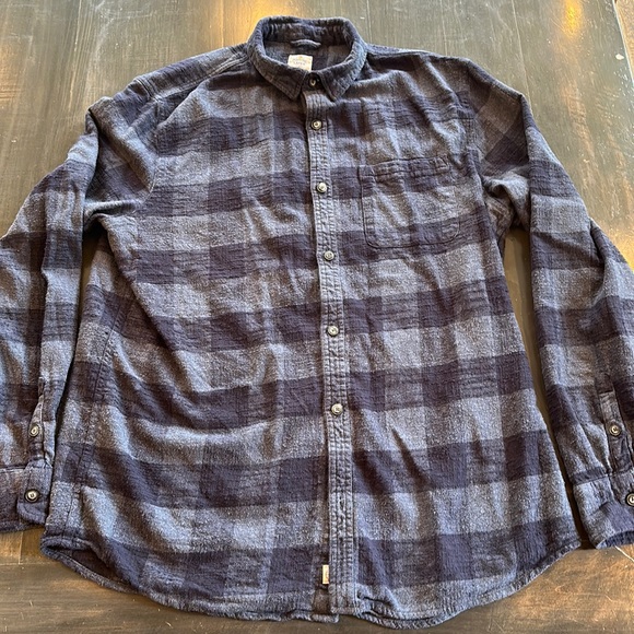 COPY - Marine Layer Flannel sz XL Blue Plaid - Picture 1 of 4